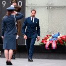 Kronprins Haakon la ned krans ved monumentet viet dem som falt i den estiske frigjøringskrigen. Foto: Lise Åserud, NTB scanpix